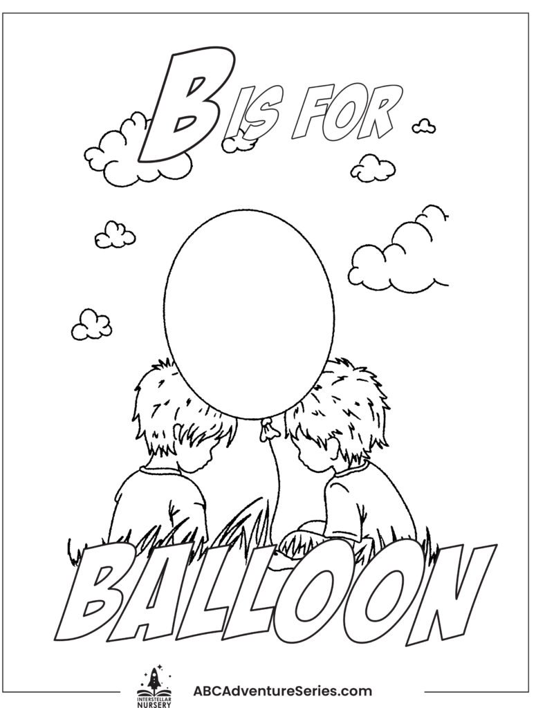 B book printable_print_b is for balloon