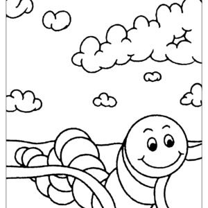 C Is For Caterpillar Coloring Page